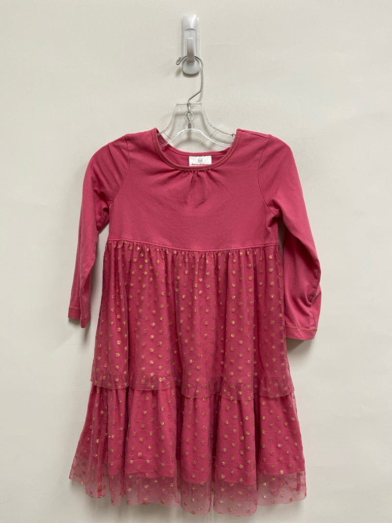 hanna Andersson SIZE 5 Pink Gold Polka Dot Girl&