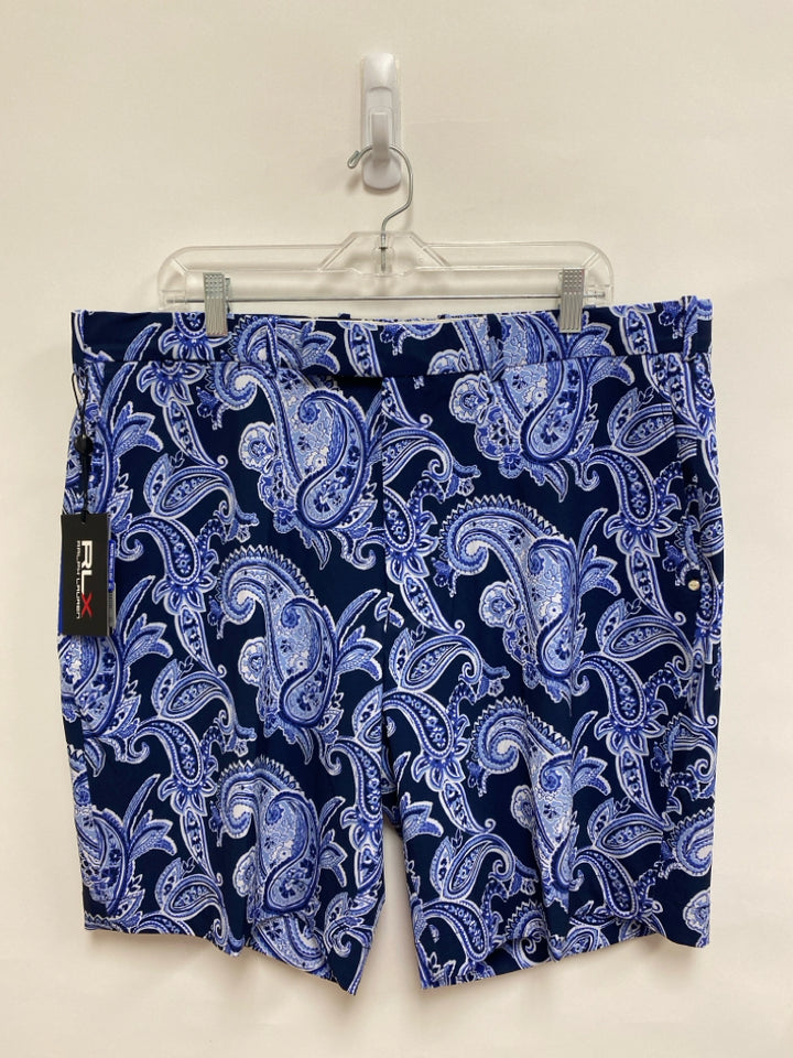 NWT Ralph Lauren Size 38 Navy/Blue White Paisley Men&