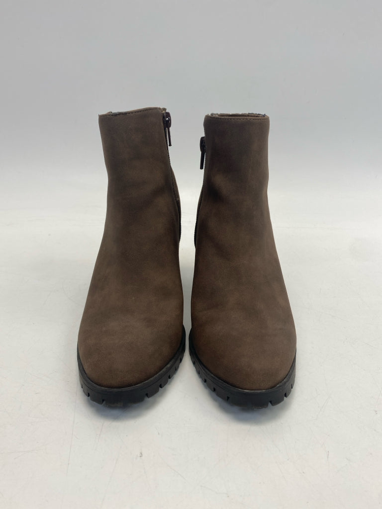 Kelly &amp; Katie US Shoe Size 6 Brown Side Zipper Boots