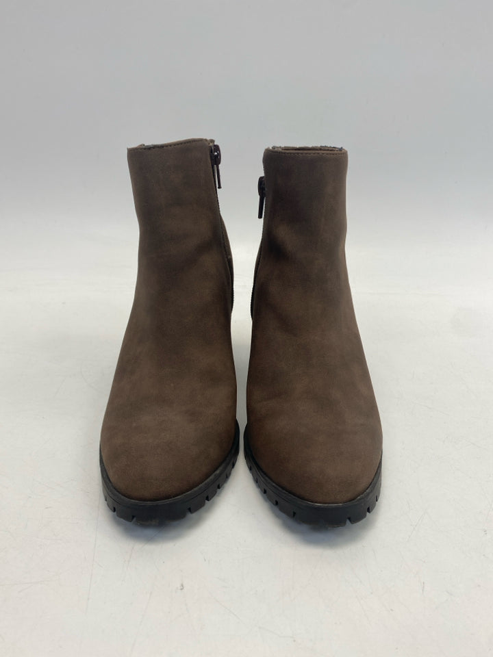 Kelly &amp; Katie US Shoe Size 6 Brown Side Zipper Boots