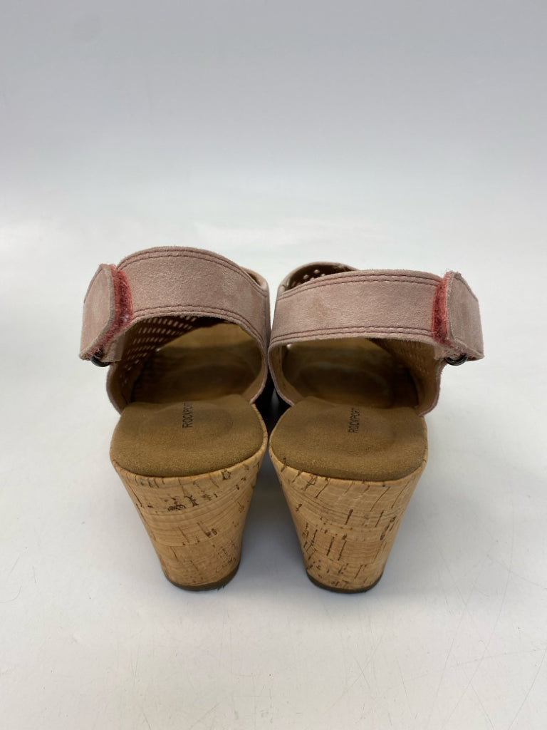 Rockport  Size 7.5 Pink Perforated Sandals
