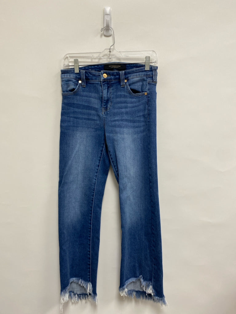 Liverpool Size 4 Denim Fringe Ladies Jeans