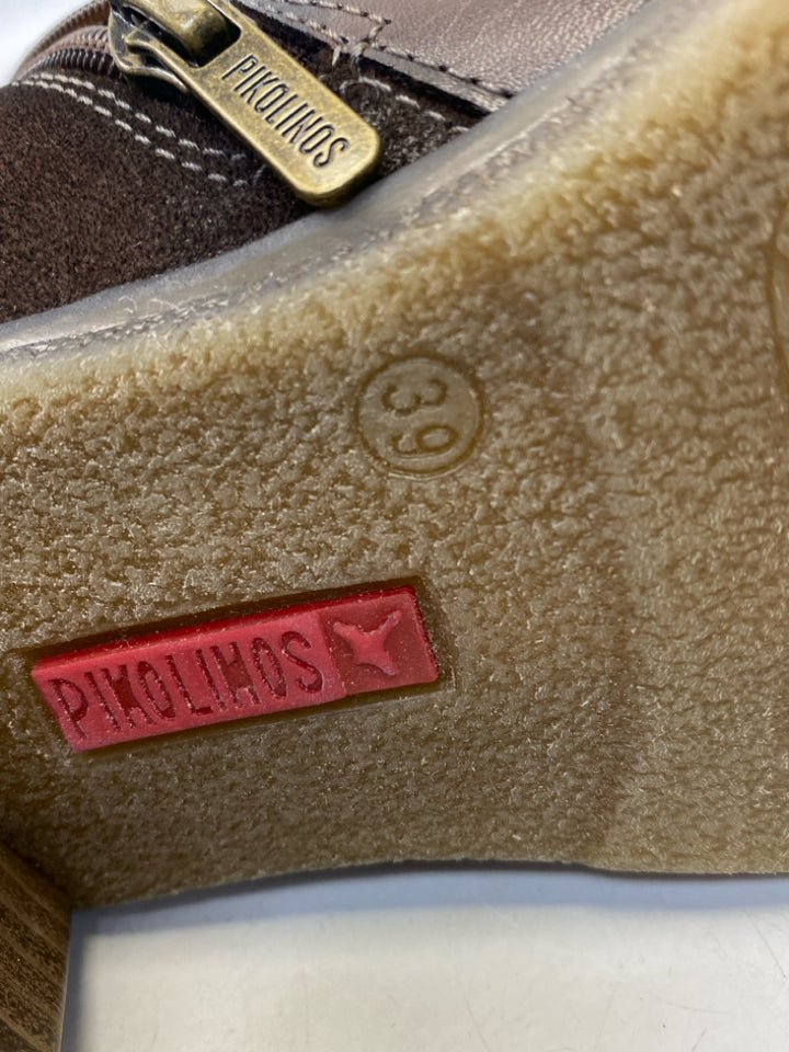 NWOT Pikolinos EU Shoe Size 39 US Shoe Size Brown Patchwork Boots