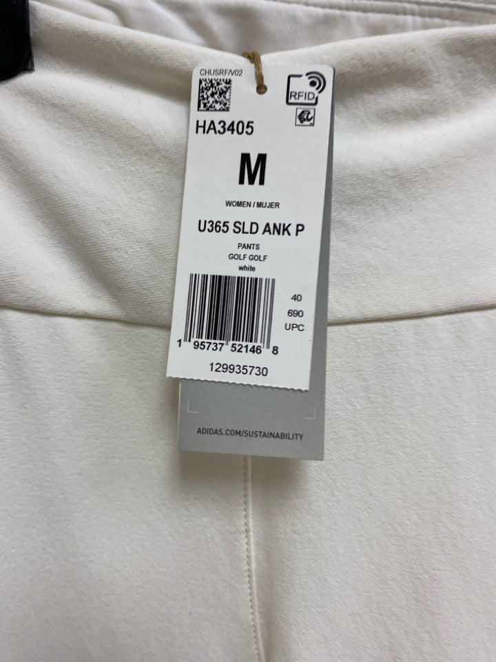 NWT Adidas Size M White Pull-on Athletic Pants