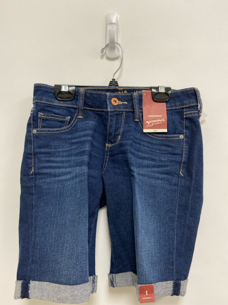 NWT Arizona Size 1 Dark Blue Denim Ladies Shorts