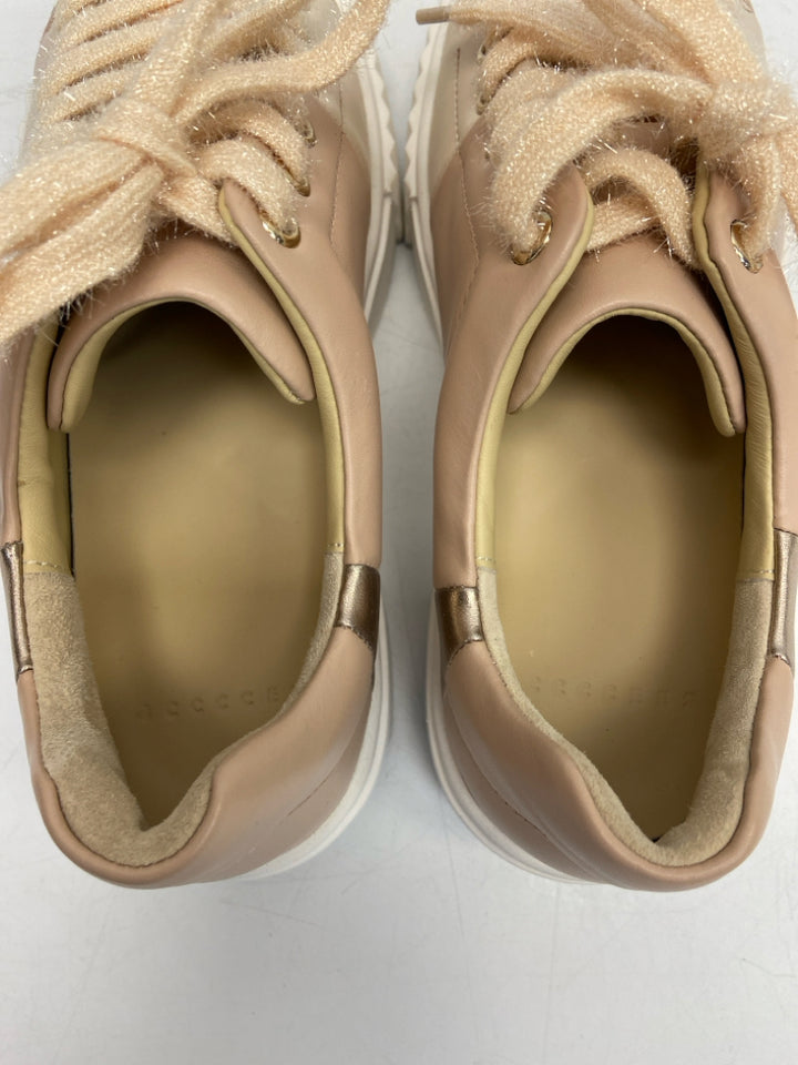 4CCCCEES  Size 39 Blush Lace-up Sneakers