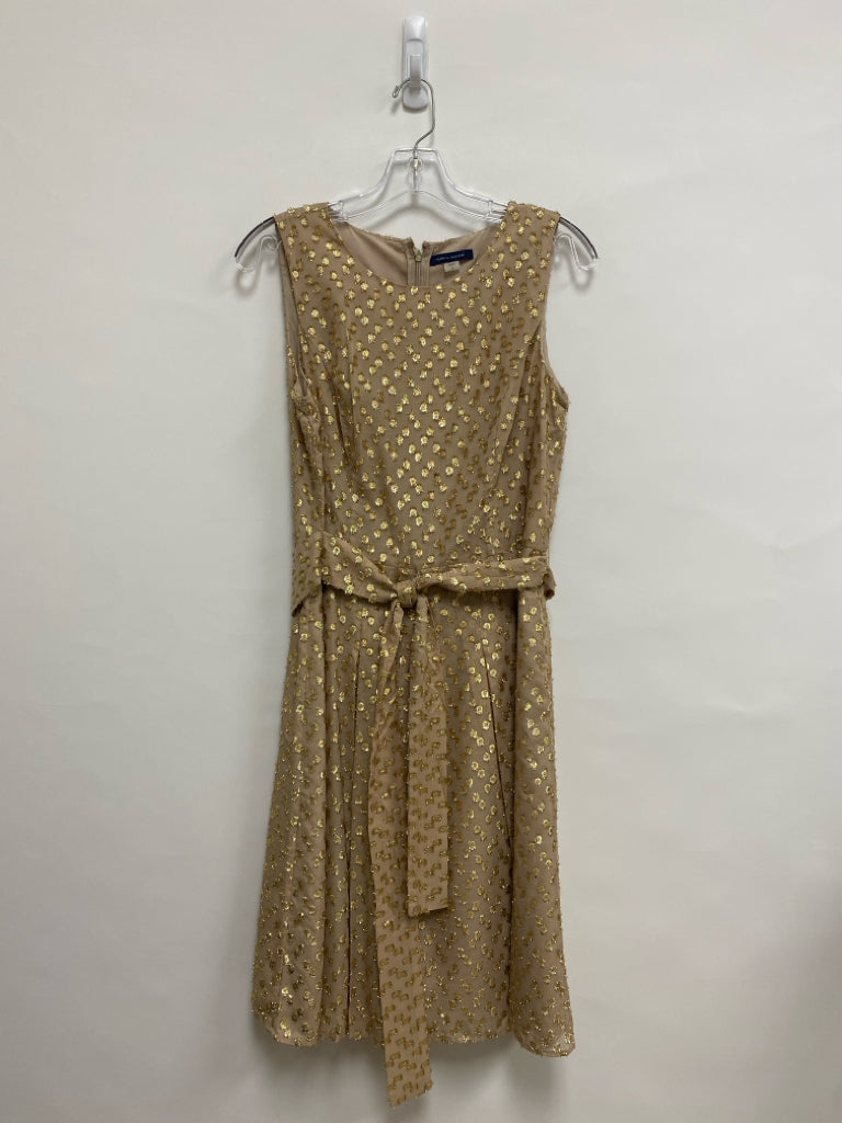 NWT Tommy Hilfiger Size 8 Tan Gold Sleeveless Ladies Dress