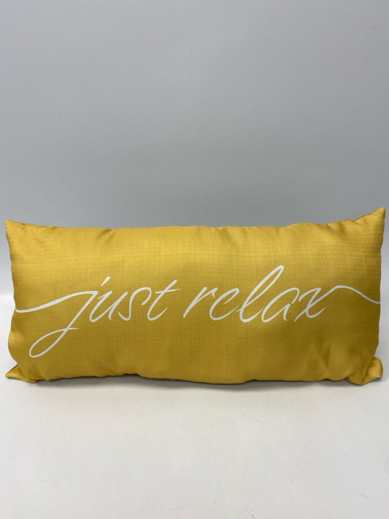 Natural Gold Words Pillow