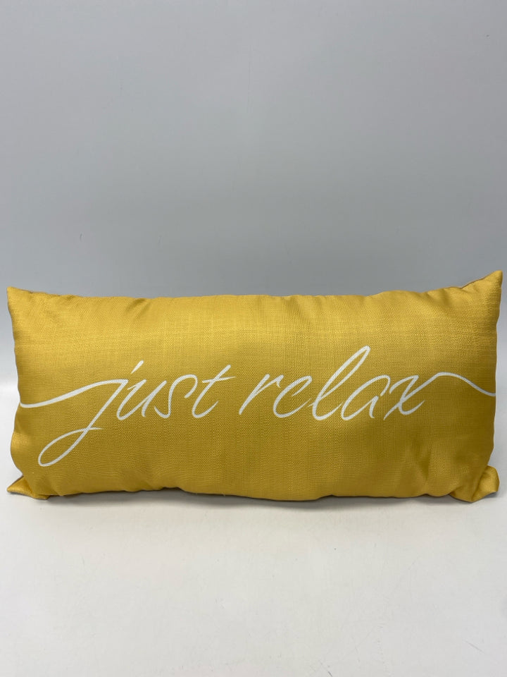 Natural Gold Words Pillow