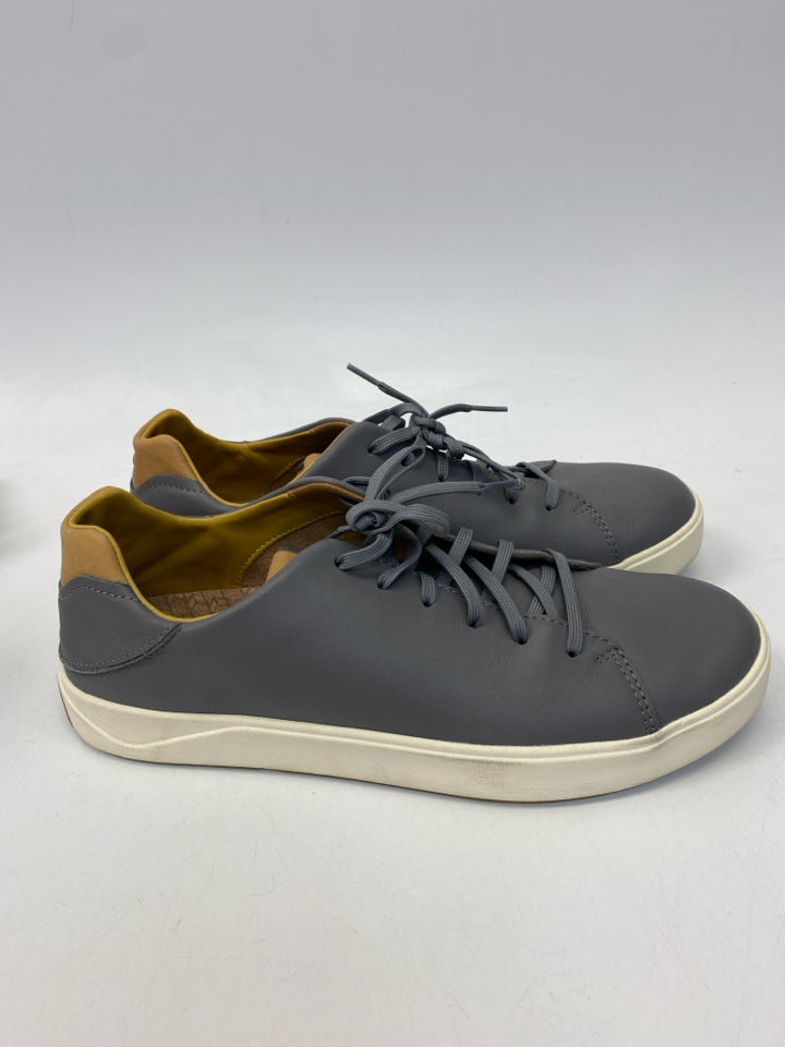 OluKai Size 12 Gray Brown Lace-Up Men&