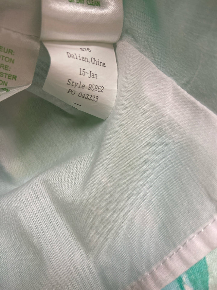 LILLY PULITZER SIZE 7 Aqua/Green Blue/White Sleeveless Girl&