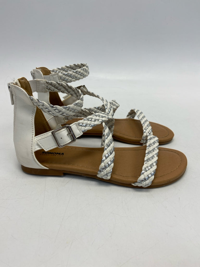 Sonoma SIZE 3 White Silver Braided Girl&