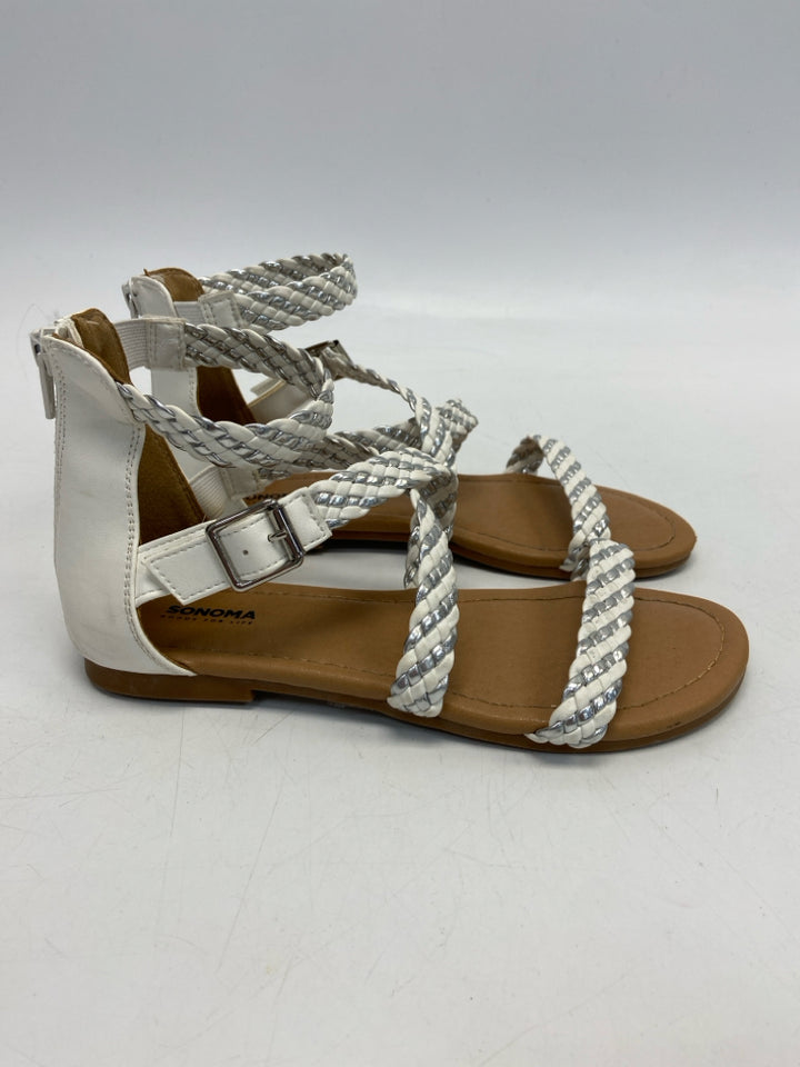 Sonoma SIZE 3 White Silver Braided Girl&