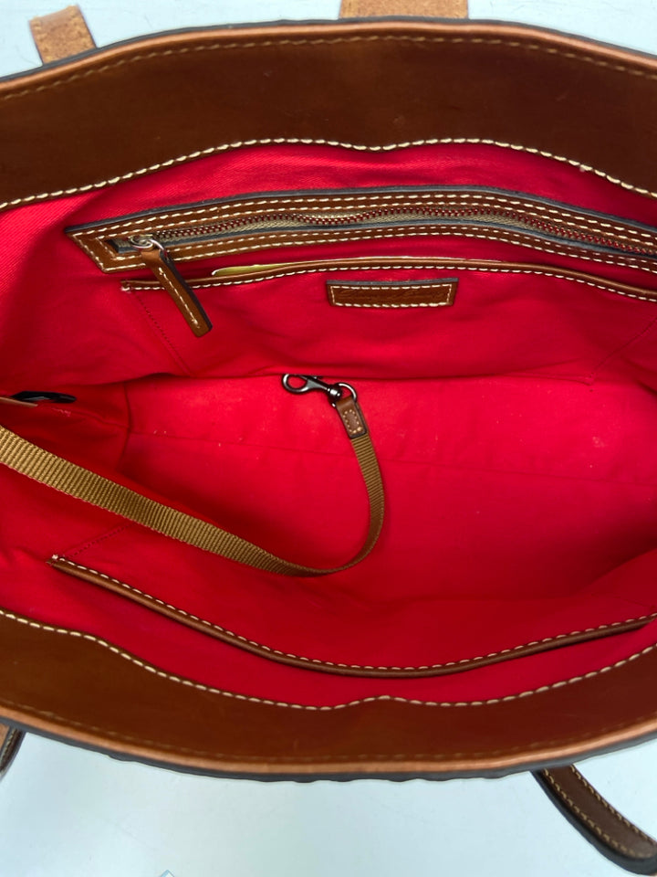 Dooney &amp; Bourke Brown Embossed Handbag
