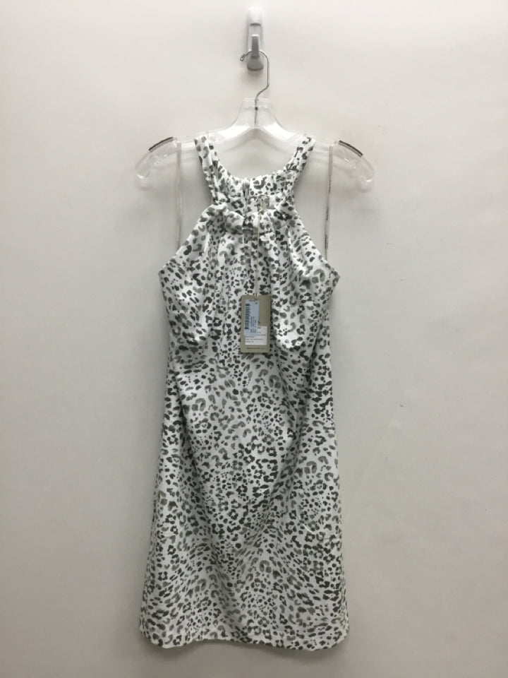 NWT Tommy Bahama Size S White Sage Animal Print Sleeveless Ladies Dress