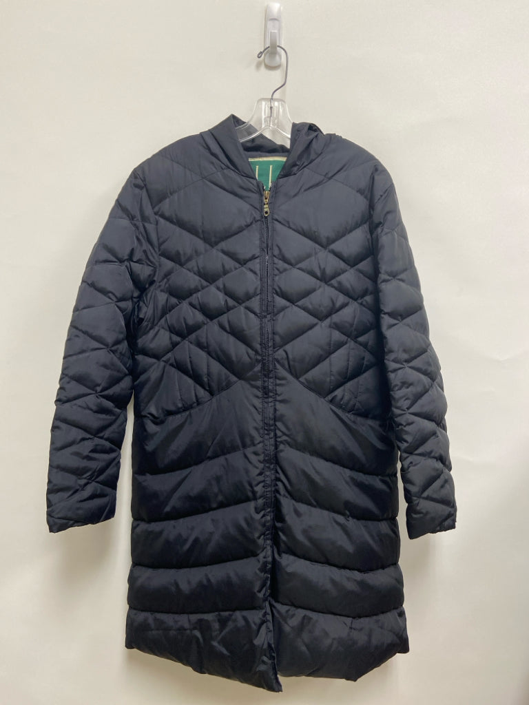 Larry Levine Size L Black Hooded Puffer Down Ladies Jacket