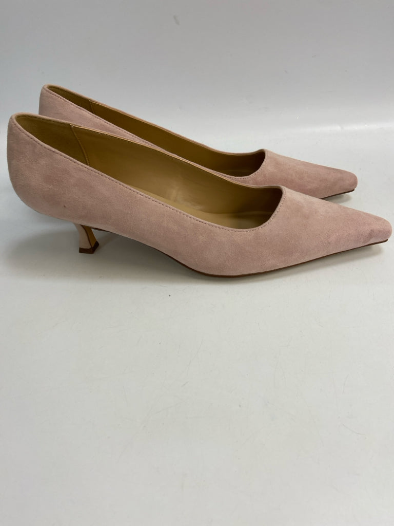 Ann Taylor US Shoe Size 11 Pink Suede Heels