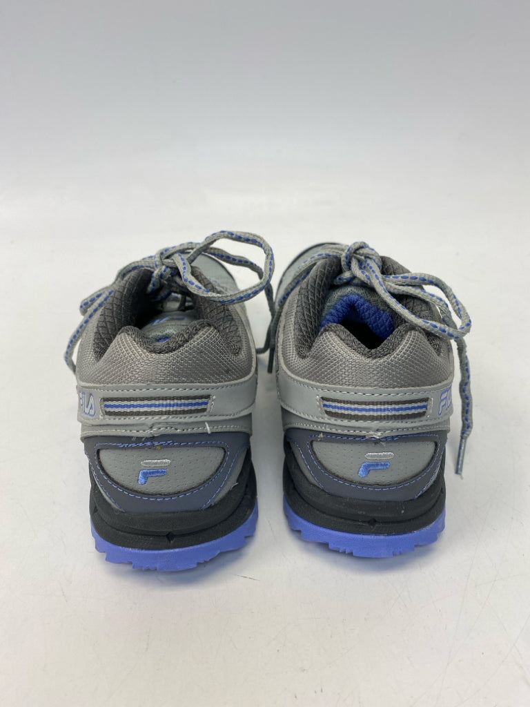 Fila US Shoe Size 8.5 Gray Purple Lace-up Sneakers