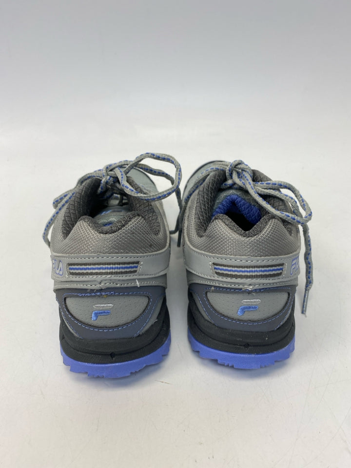 Fila US Shoe Size 8.5 Gray Purple Lace-up Sneakers