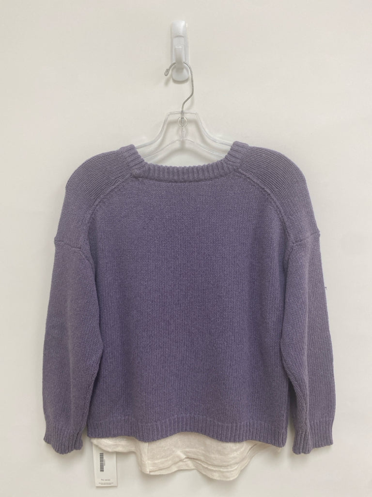 BROCHU WALKER Size XS Lavender White Wool Blend Ladies Sweater