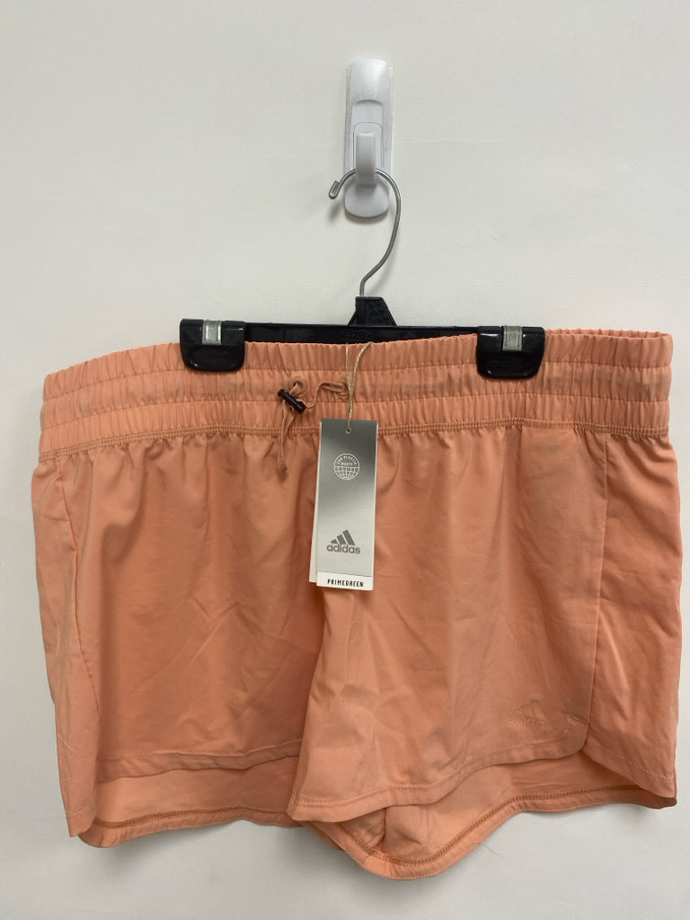NWT Adidas Size L Peach Athletic Shorts