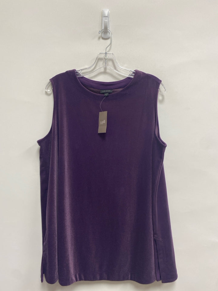 NWT J Jill Size XL Purple Velour Ladies Jacket