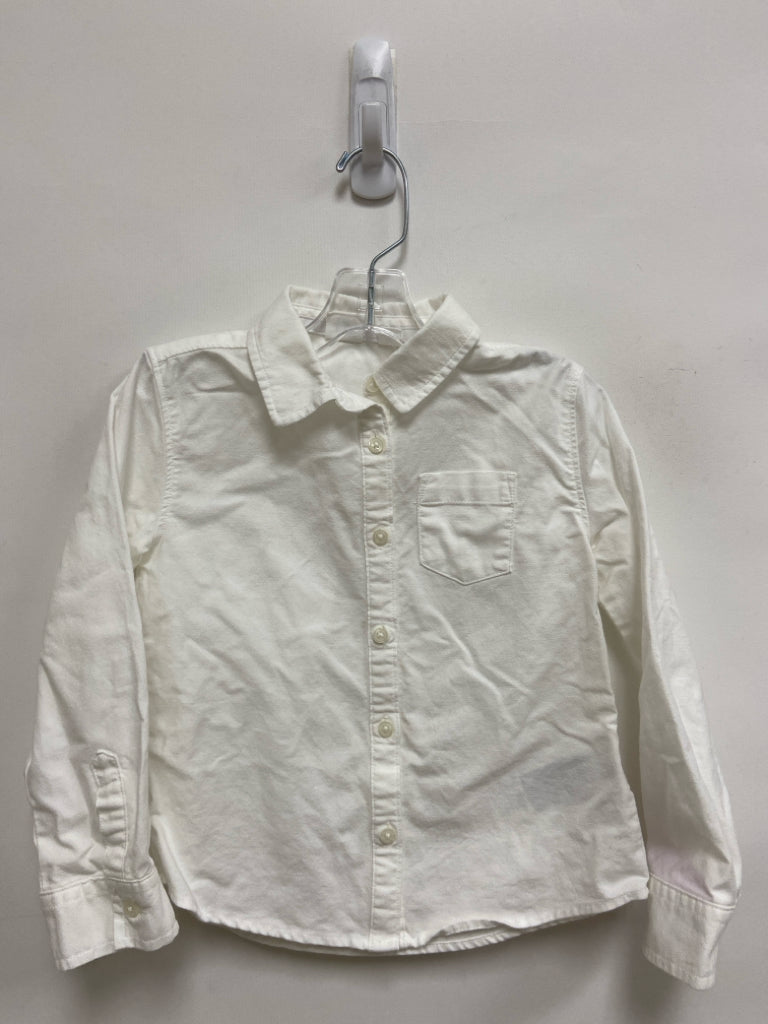 Gap Kids SIZE XS White Buttons Long Sleeve Girl&