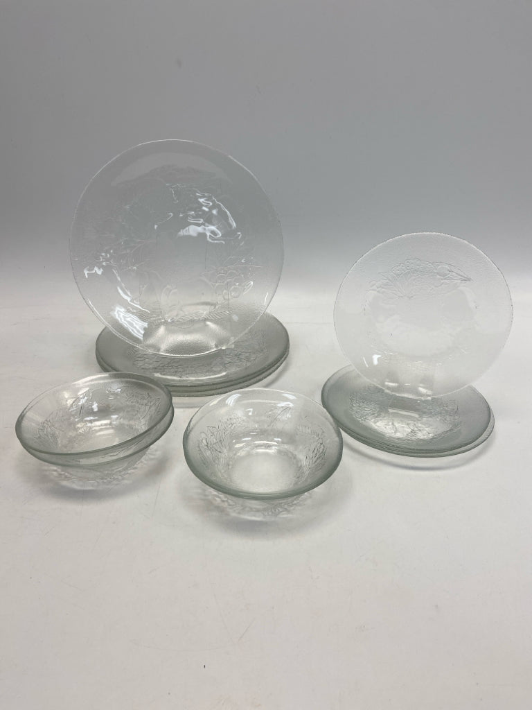 Clear Fruit Glass Dishes