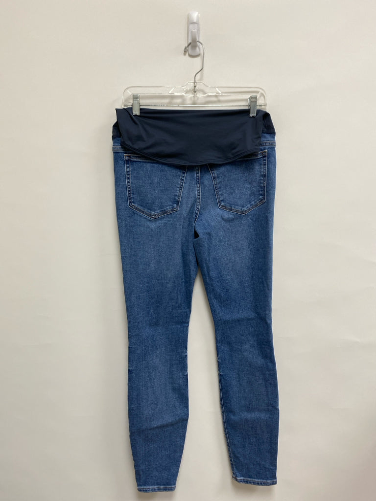 J Crew Size 28 Blue Denim Distressed Maternity Jeans