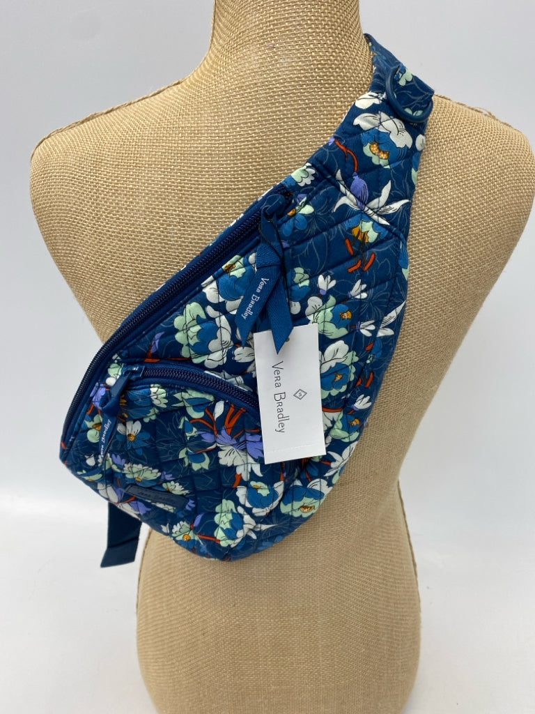 NWT Vera Bradley Blue/Green Floral Backpack