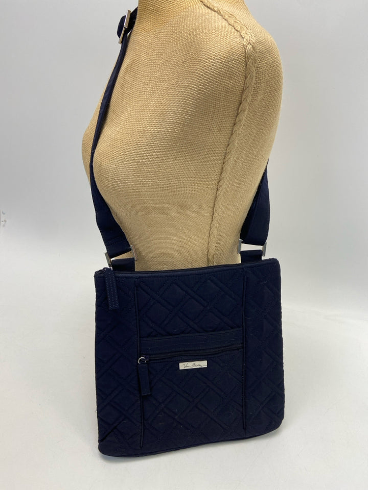 Vera Bradley Navy Quilted Fabric Crossbody