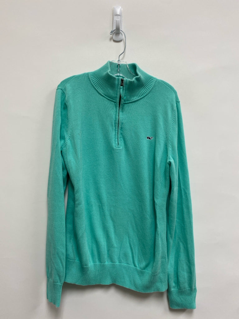 Vineyard Vines SIZE M Seafoam Quarter Zip Boy&