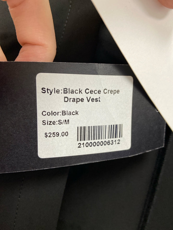 NWT Size S Black Ladies Vest