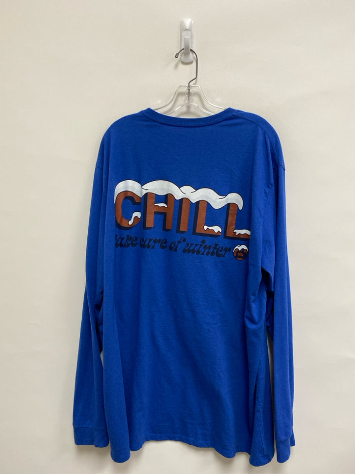 NWT Patagonia Size XXL Blue Long Sleeve Men&