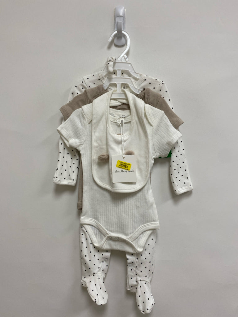 NWT SIZE 6M White Beige Boy&