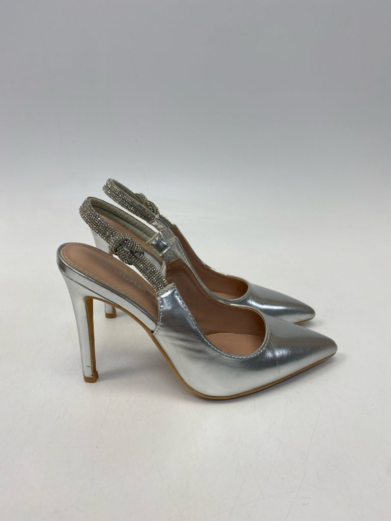Size 5.5 Silver Metallic Heels