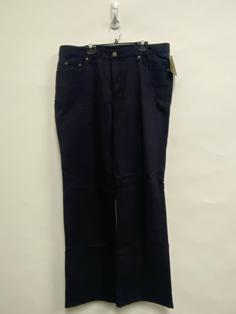 NWT Eddie Bauer Size 14 Navy Ladies Pants
