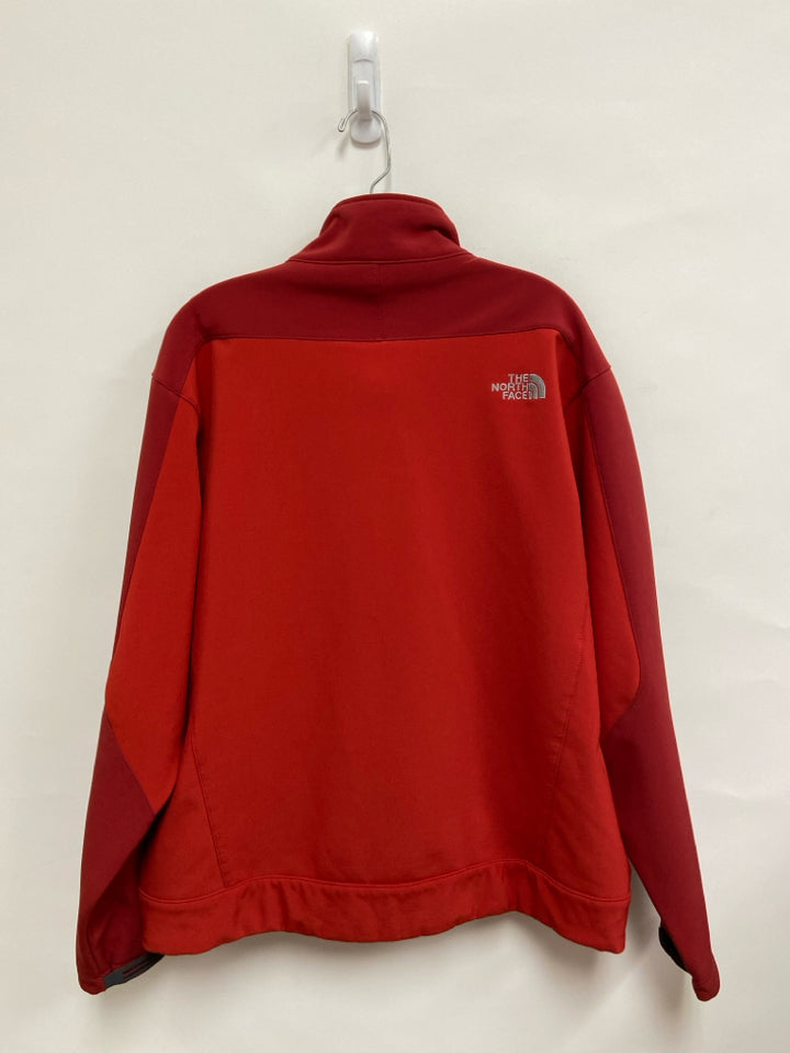 North Face Size L Red Zip Down Men&