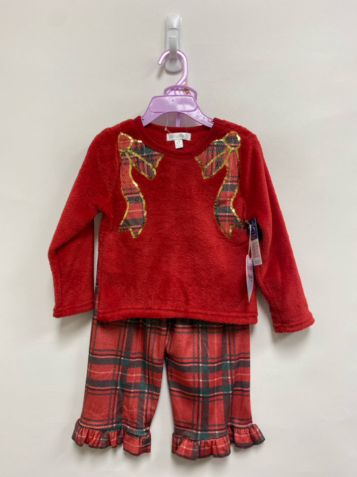 NWT btween SIZE 2T Red Green Plaid Girl&
