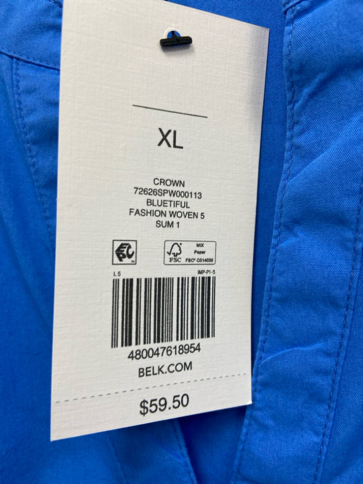 NWT Crown &amp; Ivy Size XL Blue Ladies Top