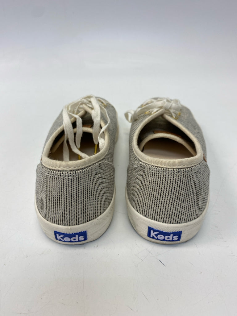 Keds  Size 10 Cream/Black Lace-up Sneakers