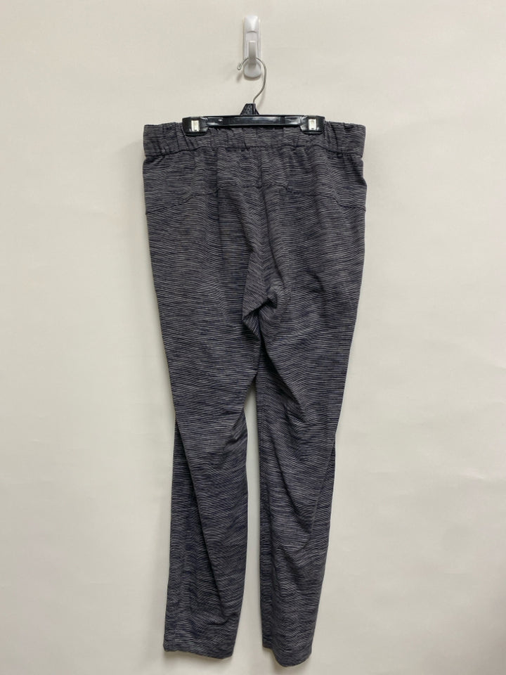Lululemon Size 6 Gray Black Striped Athletic Pants