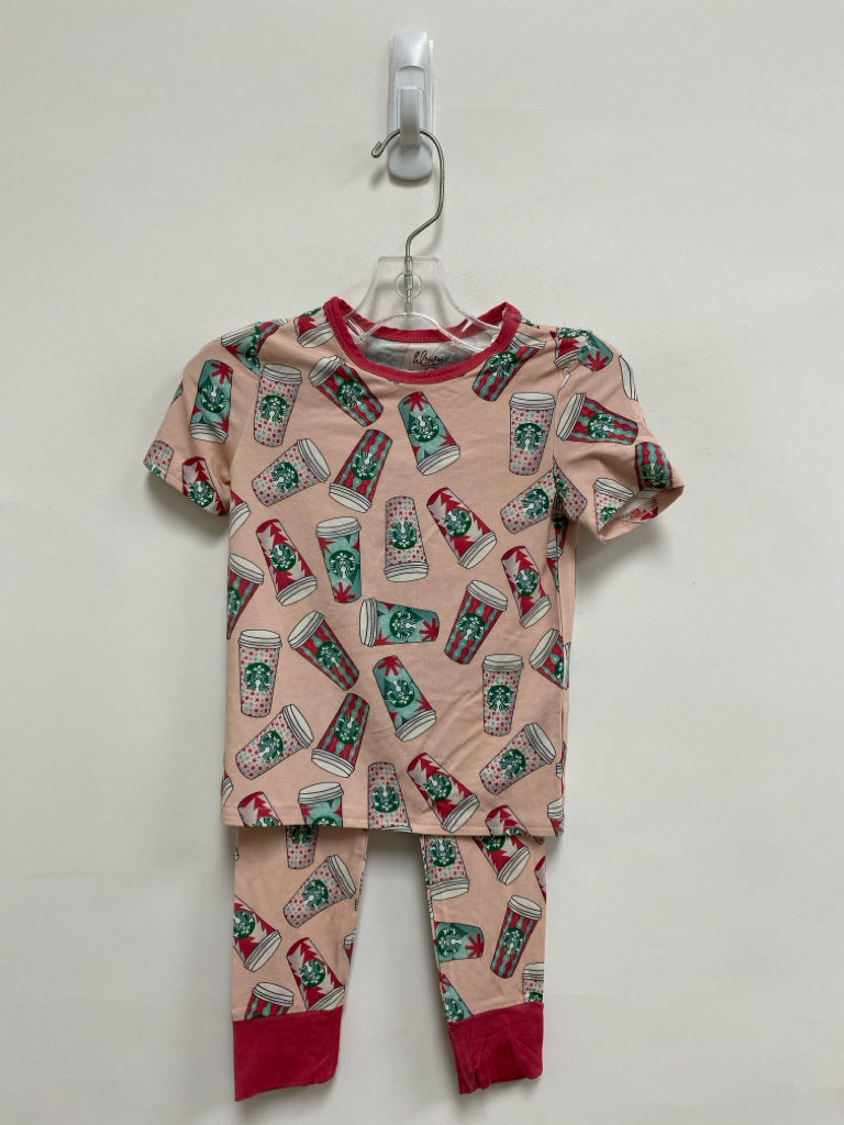 SIZE 2T Pink Red/Green Girl&