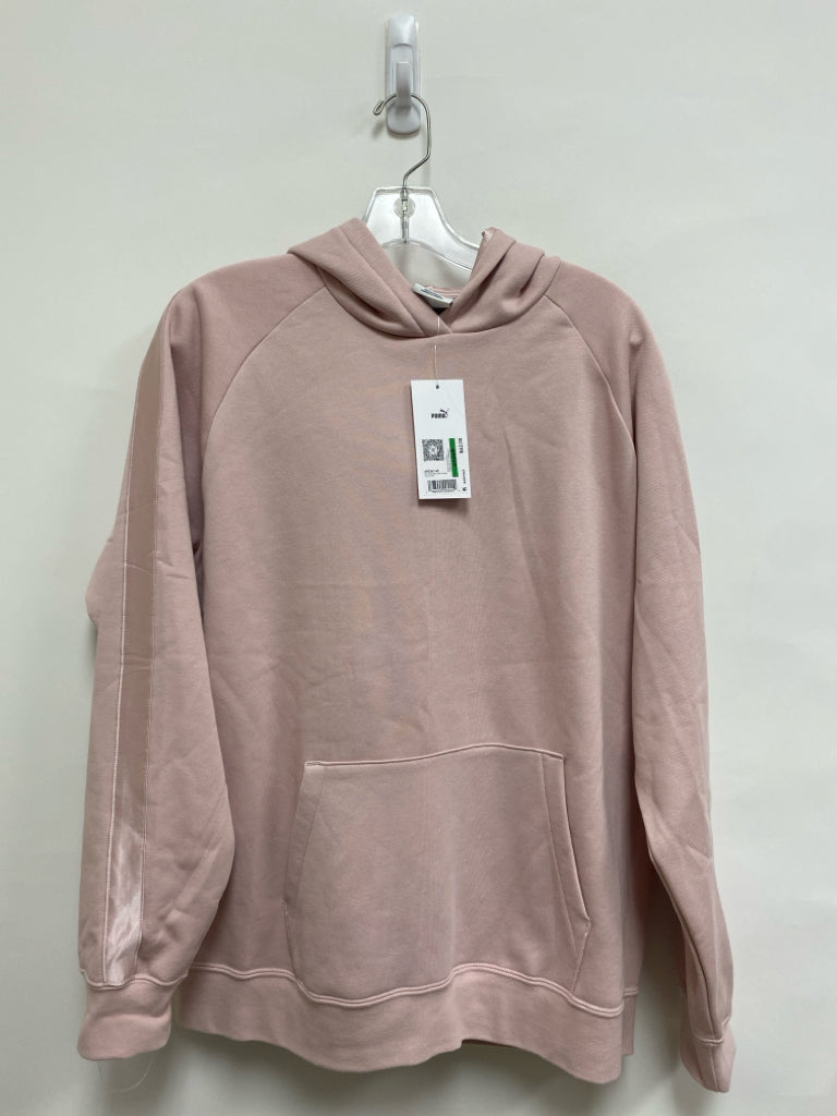 NWT Puma Size L Dusty Pink Hooded Ladies Sweatshirt