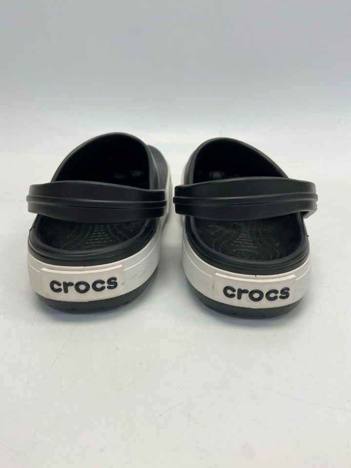 NWOT Crocs  Size 10 Black White Sandals