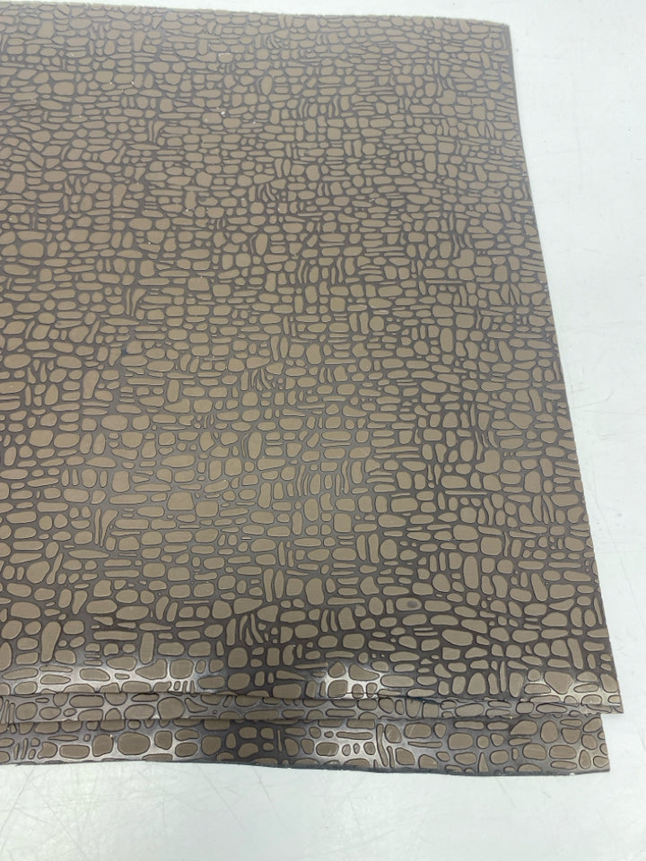 Dept. 56 Brown Embossed Christmas