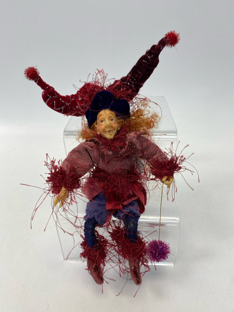 Burgundy Red/Purple Elf Christmas