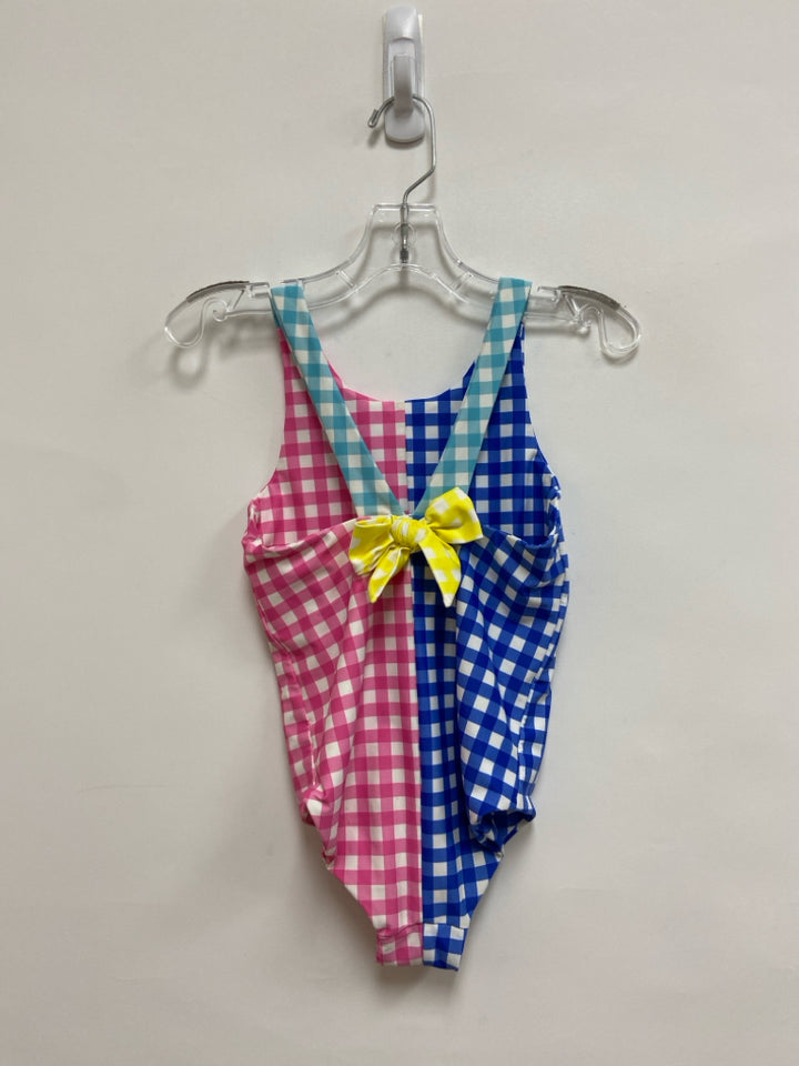 Tucker + Tate SIZE 6 White/Blue Pink/Yellow Checkered Girl&