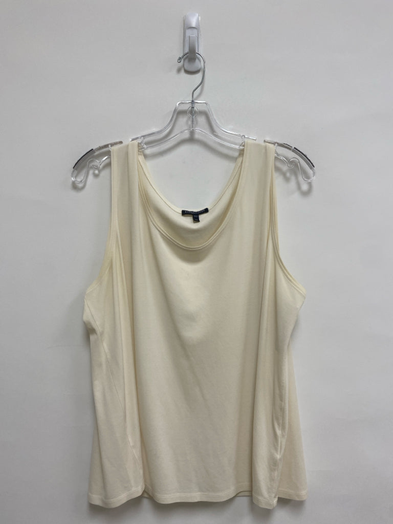 Eileen Fisher  SIZE  2X Ivory Tank Plus Size Top