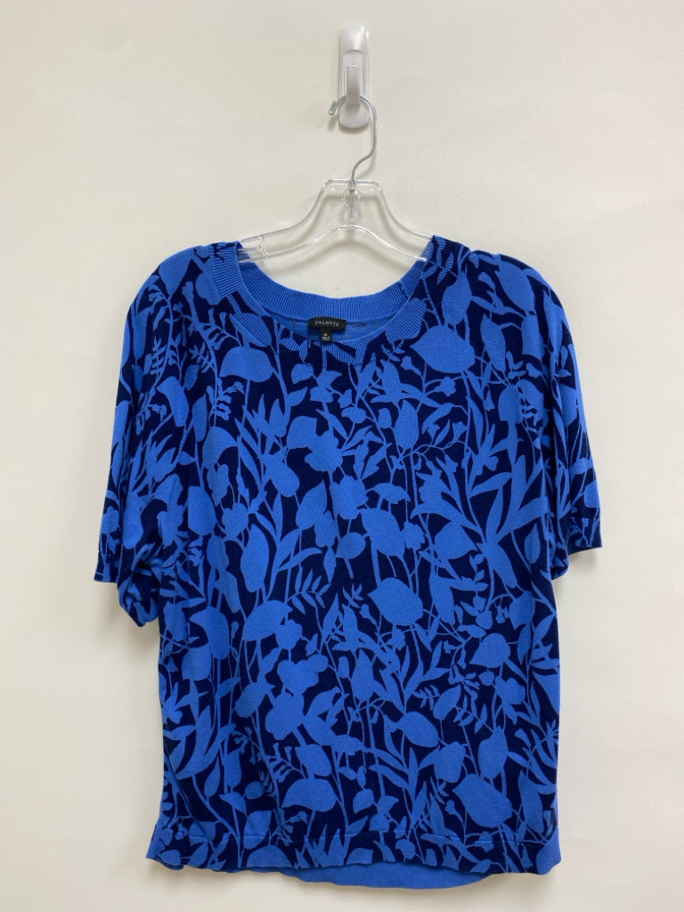 Talbots Size XL Blue Navy Floral Ladies Top